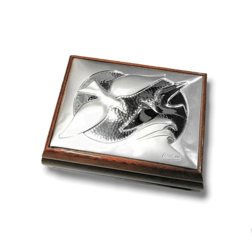 Scatola argento legno - scatola, e