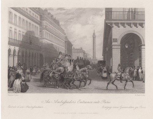 Paris place vendôme incisione - place,
