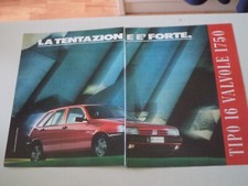 advertising Pubblicità 1989 FIAT TIPO 16V 16 VALVOLE 1750