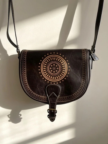 Borsa tracolla marrone scuro - borsa, a