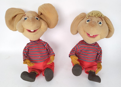 Coppia pupazzi topo gigio - pupazzi, tv