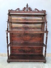 Elegante Etagere Luigi Filippo in Mogano - Restaurata (in corso d'opera)
