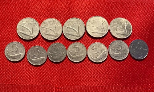 Lotto monete italia da - di,
