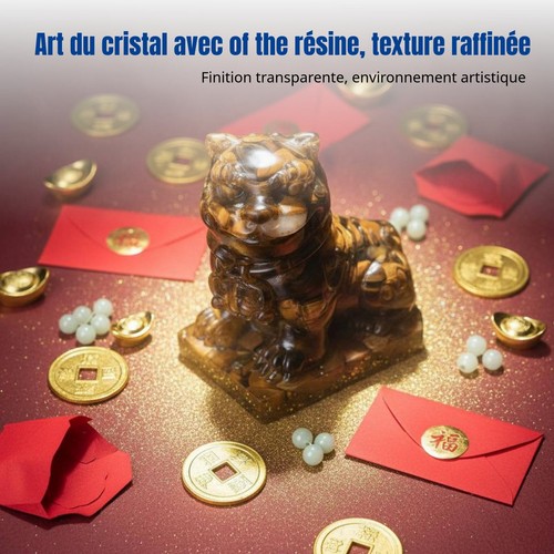 Tigre cristal chance art - cristal, chance,