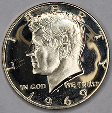 1969-S GEM PROOF CAMEO KENNEDY