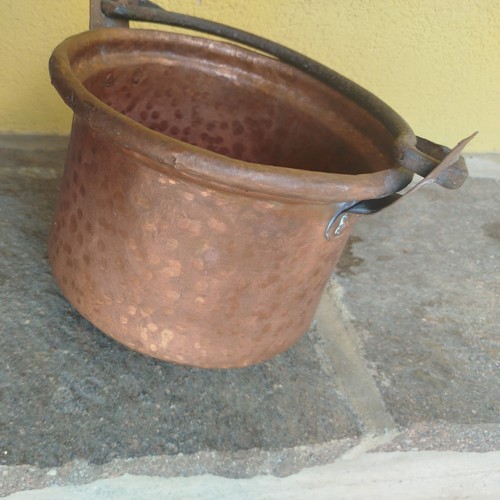 Paiolo antico rame - paiolo,