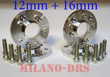 KIT 4 DISTANZIALI RUOTA 12+16mm BMW SERIE 5 (G30-G31-G60-G61) + BULLONI
