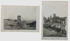 MILLESIMO 2 FOTO 1928 PAESE E PASSERELLA PROVVISORIA - SAVONA VALBORMIDA