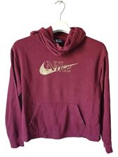 felpa nike uomo donna  rossa  logo oro taglia xs vintage ottime condizioni 