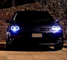 FARI FORD FIESTA 6 ANGEL EYES LED NERI O CROMO DAL 11/2001 -- 08/2008