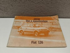 FIAT 126 LIBRETTO USO E
