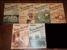 LOTTO 6 FASCICOLI STORIA ILLUSTRATA DELLA NAZIONALE DI CALCIO LEONE BOCCALI