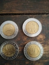 Monete italiane 500 lire - monete,