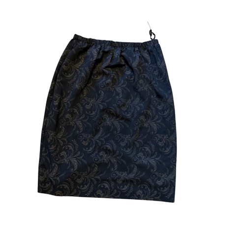 Gonna midi vintage nera oro