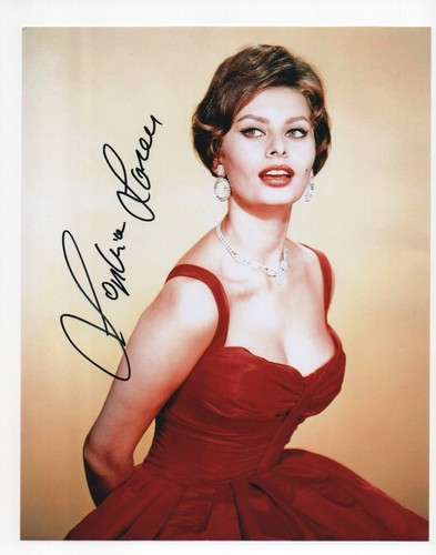 Foto autografa firmata - , sophia