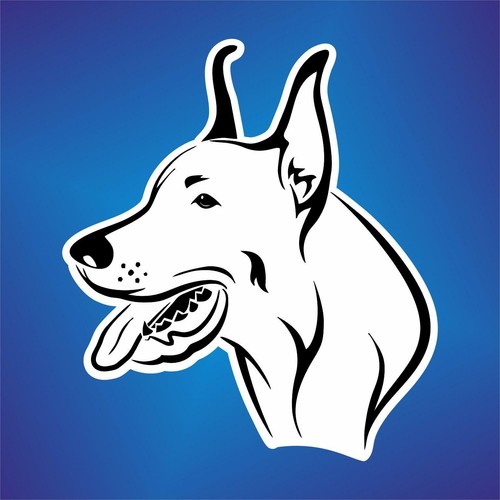 Adesivo alano danese cane - alano, dog