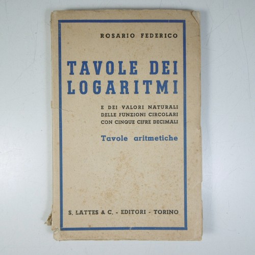 C317 tavole dei logaritmi - c317,