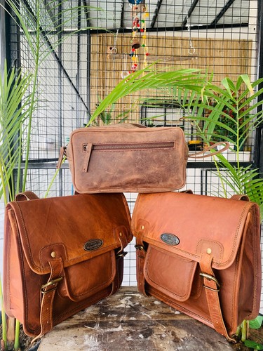 Borsa messenger vera pelle - in,