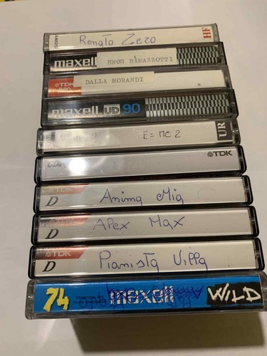 Audio cassette incise usate - audio,