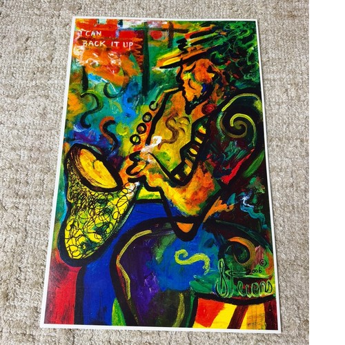 Stampa artistica sassofonista