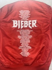 Justin Bieber Men's Red Bomber