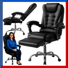 Poltrona Sedia da Ufficio Scrivania Girevole Inclinabile Presidenziale Studio