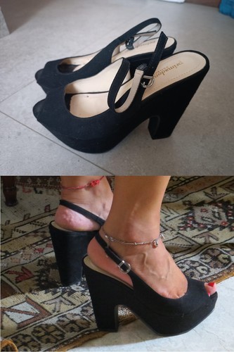Scarpe nere plateau - , zeppa