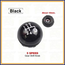 POMELLO LEVA CAMBIO PER FIAT 500 2007 IMPUGNATURA 5 MARCE MANOPOLA NERO LUCIDO