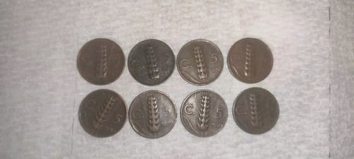 Lotto monete 5 centesimi - lotto, 8