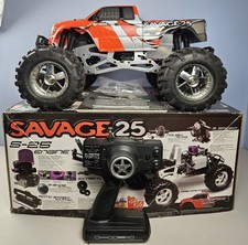 Monster Truck HPI Racing Savage 25 scala 1/8 Nitro RC 4WD funzionante con scatola ed extra