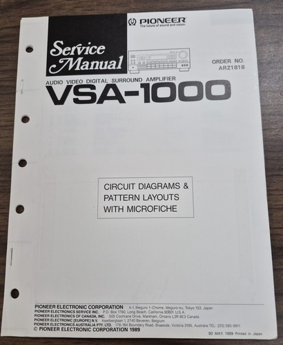 Pioneer vsa 1000 amplificatore - vsa-1000,