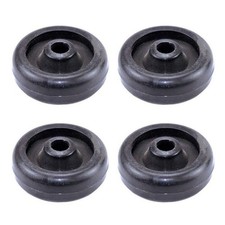 Set 4 Ruote Nylon per Tapis