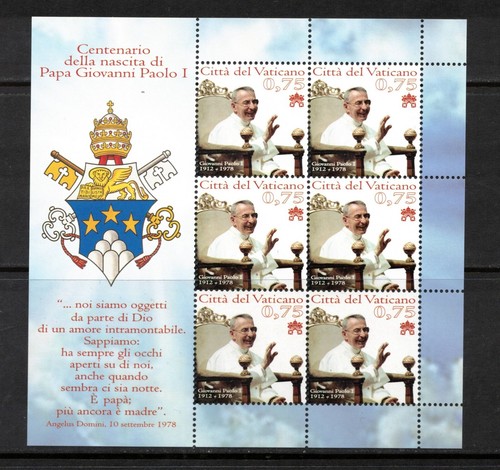 Vaticano 2012 minifoglio - vaticano,