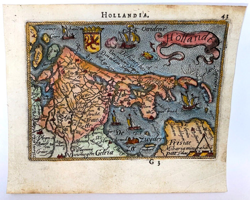 Olanda 1595 abraham ortelius - olanda,
