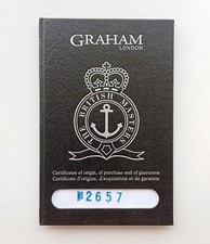 GRAHAM Garanzia Guarantee Warranty Booklet (Unwritten) SWORDFISH 2SWAS