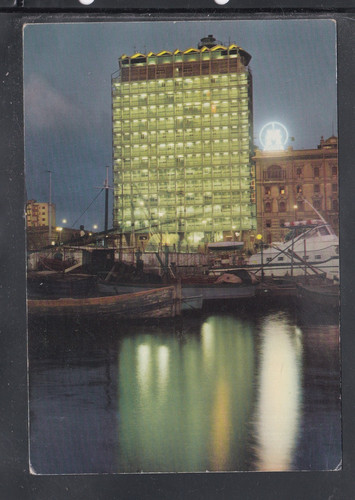Cartolina cagliari notturno - cagliari,