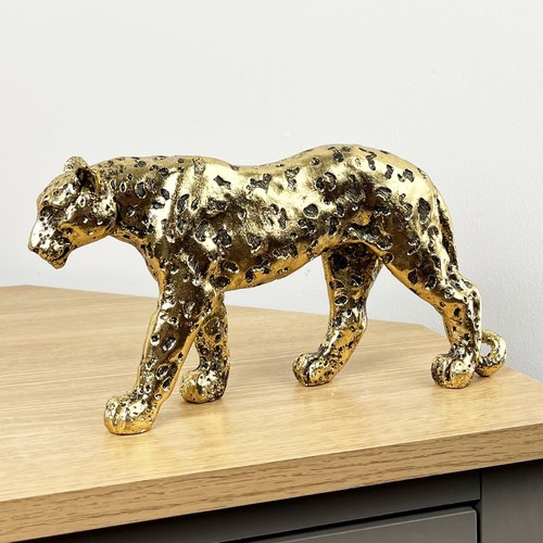 Statua statuina leopardo - , oro