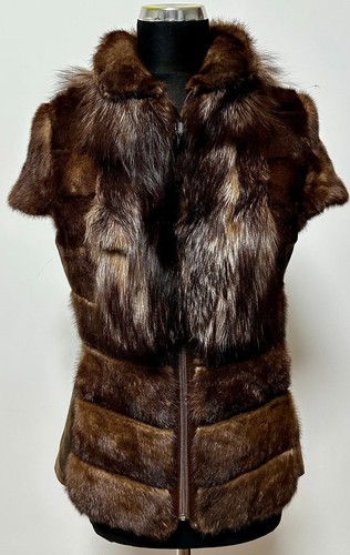 Veste martre véritable et - veste,