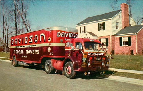 Cartolina davidson furgone - davidson, in
