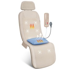 Tappetino Massaggio Corpo Completo con Calore, Massaggiatore Schiena Vibrante, Cuscino Poltrona Massaggiante,...
