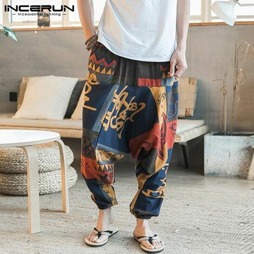 Harem pantaloni larghi cotone - harem,