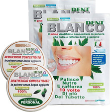 Blanco Dent Dentifricio in Polvere Naturale sbiancante 2 Ricariche Blancodent