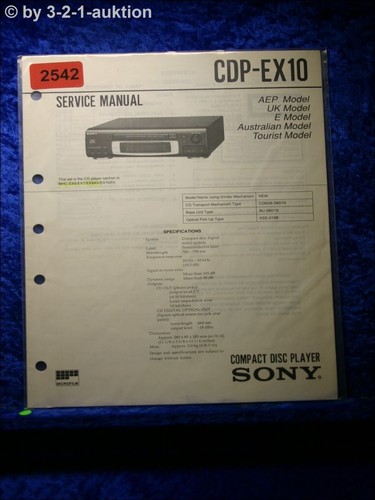 Sony manuale servizio - servizio, cdp