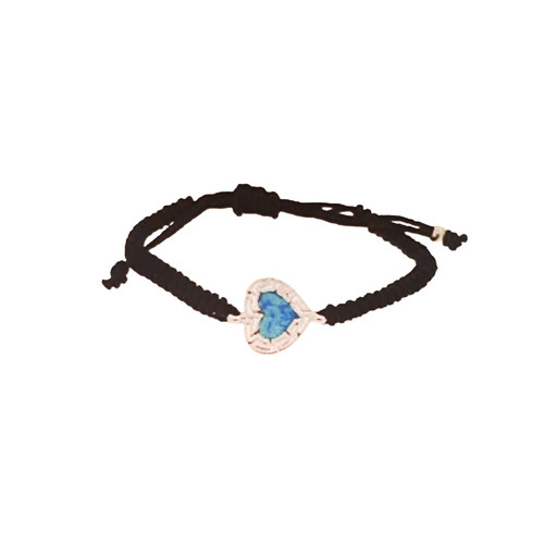 Bracciale cuore opale - bracciale,