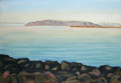 Dipinto olio originale - , islanda