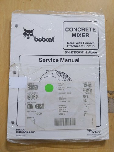Bobcat betoniera manuale - , di