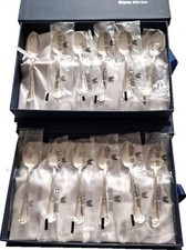 12 Cucchiaini Caffè  - Tè in argento 800 CESA 1882 NUOVI   art 947