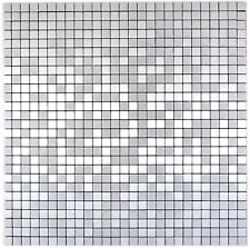 Mosaico alluminio spazzolato