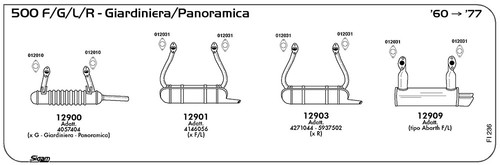Marmitta posteriore per fiat - per,