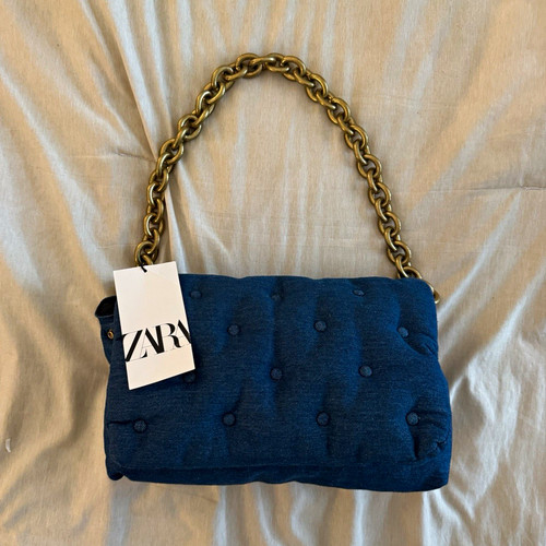 Borsa tracolla zara blu - borsa,